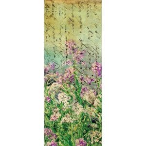 Αυτοκόλλητο Πόρτας Λουλούδια και Γράμματα - Decotek 15154-106273