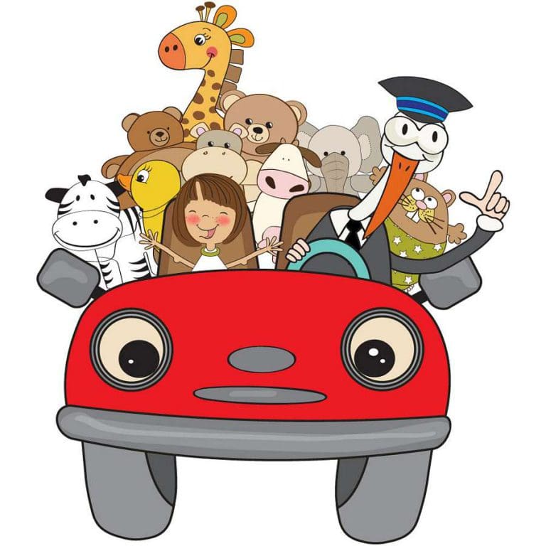 Παιδικό Αυτοκόλλητο Αυτικίνητο με Ζωάκια - Decotek 13778-110631