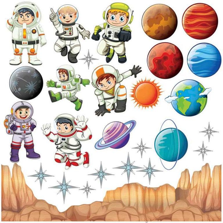 Παιδικό Αυτοκόλλητο Διάστημα και Αστροναύτες - Decotek 15990-113417