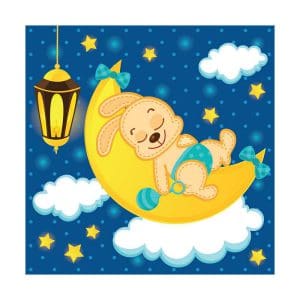 Παιδικός Πίνακας Ζωγραφικής Ύπνος στο Φεγγάρι - Decotek 16016-113265