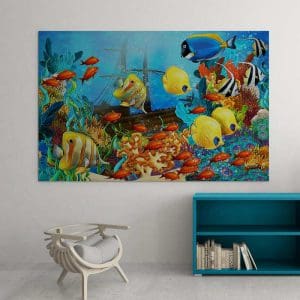 Παιδικός Πίνακας Ζωγραφικής Η Ζωή στην Θάλασσα - Decotek 16027-0
