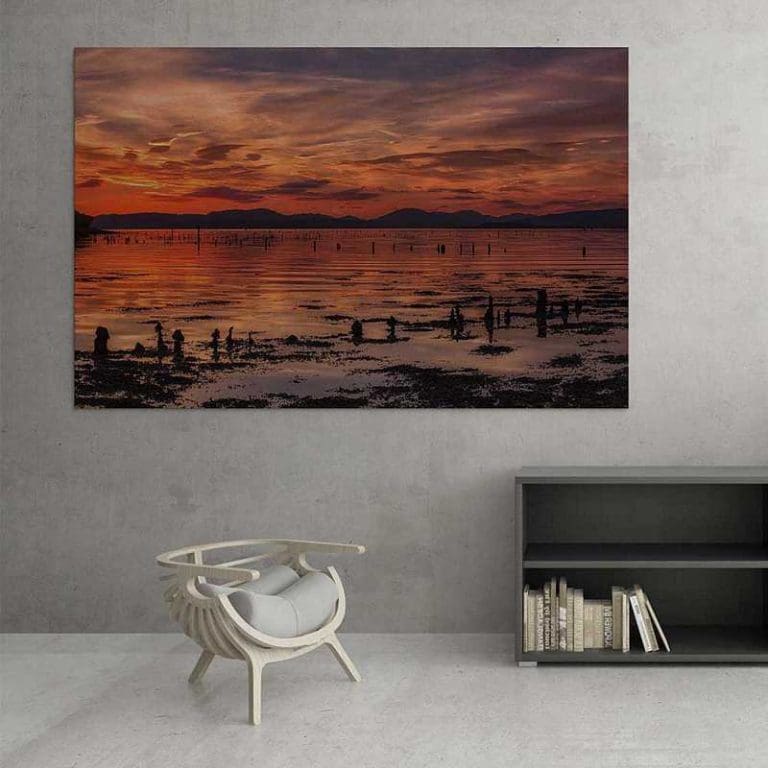 Πίνακας Ζωγραφικής Ηλιοβασίλεμα Πάνω στο Ποτάμι - Decotek 16052-0
