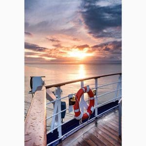 Πίνακας Ζωγραφικής Ηλιοβασίλεμα στο Πλοίο - Decotek 16076-113797