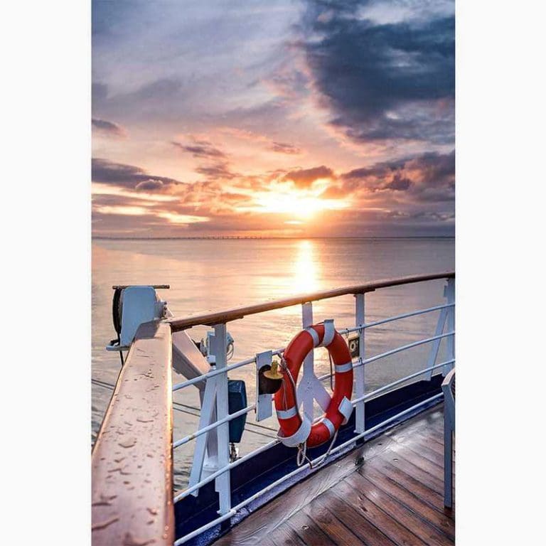 Πίνακας Ζωγραφικής Ηλιοβασίλεμα στο Πλοίο - Decotek 16076-113797