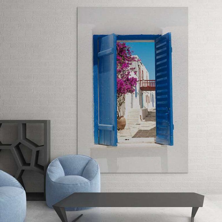 Πίνακας Ζωγραφικής Blue Window - Decotek 16501-0