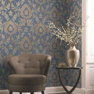 Κλασική Ταπετσαρία Τοίχου Μπαρόκ - York Wallcoverings, Gold Leaf - Decotek GF0701-116117