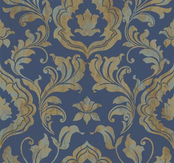 Κλασική Ταπετσαρία Τοίχου Μπαρόκ - York Wallcoverings, Gold Leaf - Decotek GF0705-0