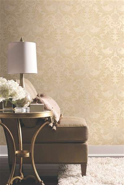 Κλασική Ταπετσαρία Τοίχου Μπαρόκ - York Wallcoverings, Gold Leaf - Decotek GF0780-116164