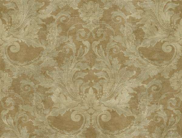 Κλασική Ταπετσαρία Τοίχου Μπαρόκ - York Wallcoverings, Gold Leaf - Decotek GF0780-0