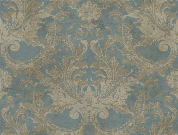 Κλασική Ταπετσαρία Τοίχου Μπαρόκ - York Wallcoverings, Gold Leaf - Decotek GF0781-0