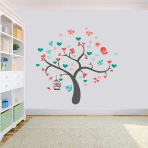 Παιδικό Αυτοκόλλητο Δέντρο με Καρδιές - Decotek 17137-0