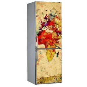 Αυτοκόλλητο Ψυγείου Παλαιωμένος Χάρτης - Decotek 17763-0