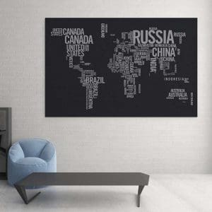 Πίνακας Ζωγραφικής World Map - Decotek 16961-0