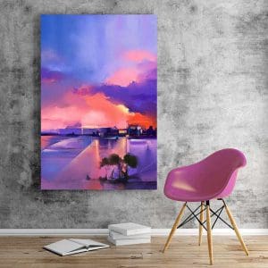 Πίνακας Ζωγραφικής Purple Sunset - Decotek 16968-0