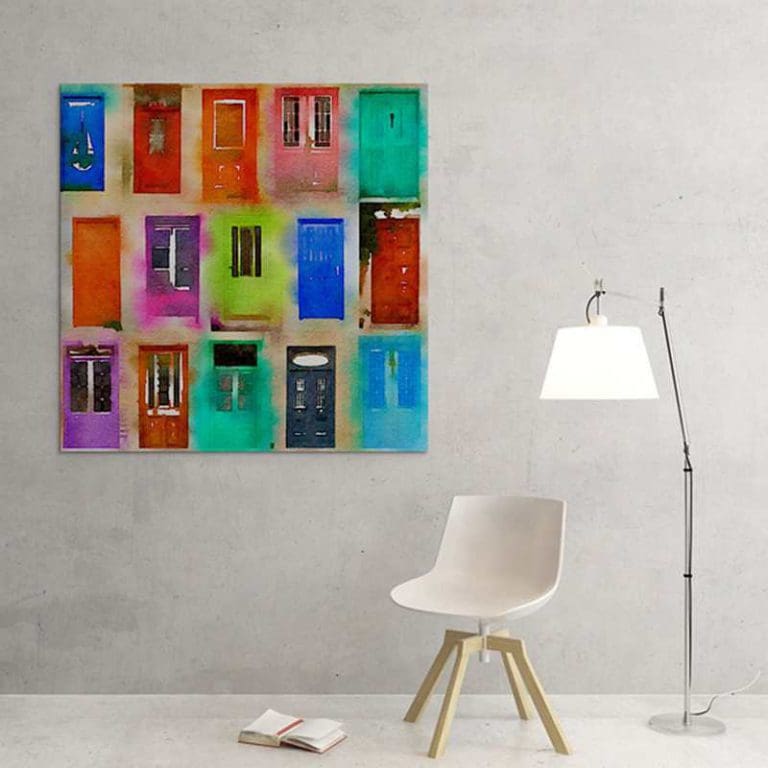 Πίνακας Ζωγραφικής Colorful Doors - Decotek 17018-0