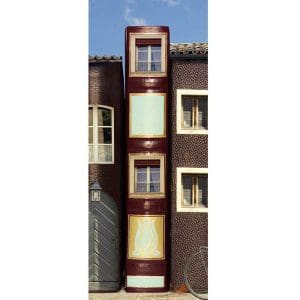 Αυτοκόλλητο Πόρτας Κτήρια σαν Βιβλία - Decotek 19028-122143