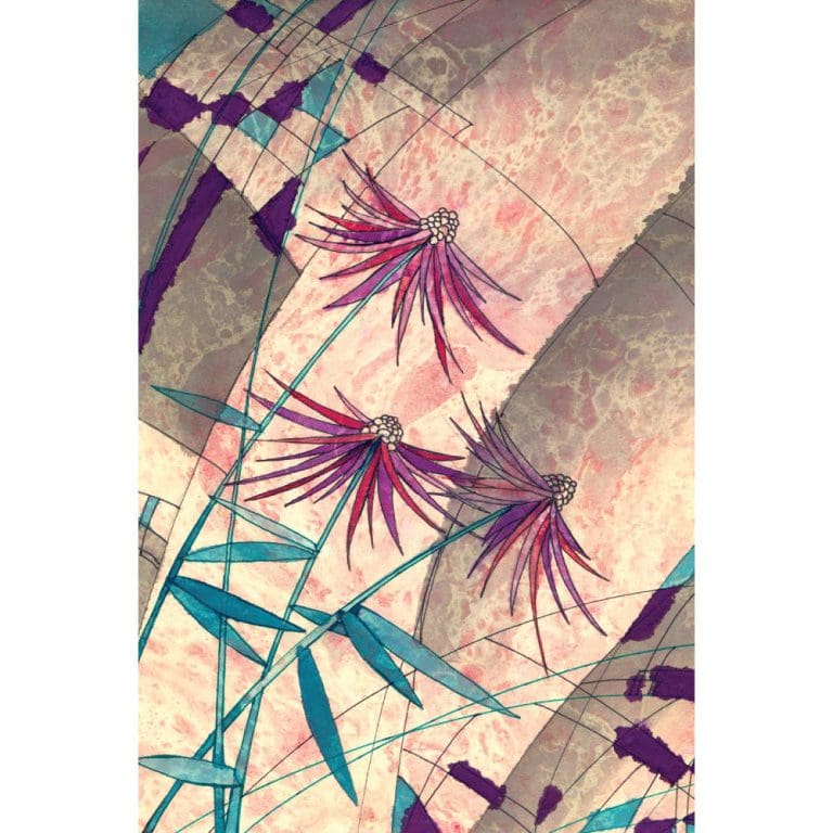 Πίνακας Ζωγραφικής Abstract Pink Flowers – Decotek 180507-124194