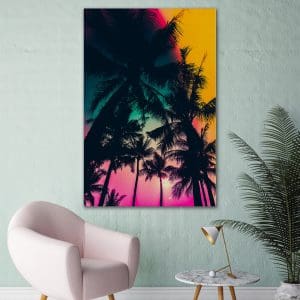 Πίνακας Ζωγραφικής Palm Beach Sunset – Decotek 180542-0