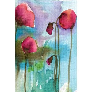 Πίνακας Ζωγραφικής Watercolour Poppies – Decotek 180560-124406