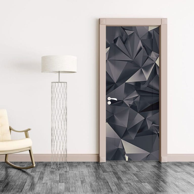 Αυτοκόλλητο Πόρτας 3D Ασύμμετρα Σχήματα - Decotek 20101-0