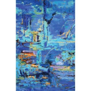 Πίνακας Ζωγραφικής Abstract In Blues – Decotek 180566-124633