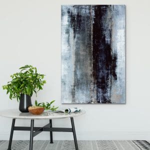Πίνακας Ζωγραφικής Blue And Black Abstract – Decotek 180572-0