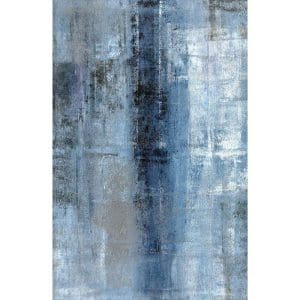 Πίνακας Ζωγραφικής Blue And Grey Abstract Art Painting – Decotek 180573-124647