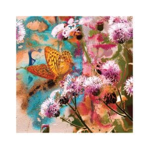 Πίνακας Ζωγραφικης Butterfly On Thistle Flowers - Decotek 180623-124777
