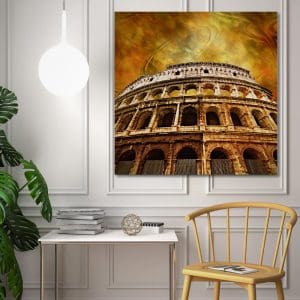 Πίνακας Ζωγραφικης Colosseum On Antique Background - Decotek 180624-0