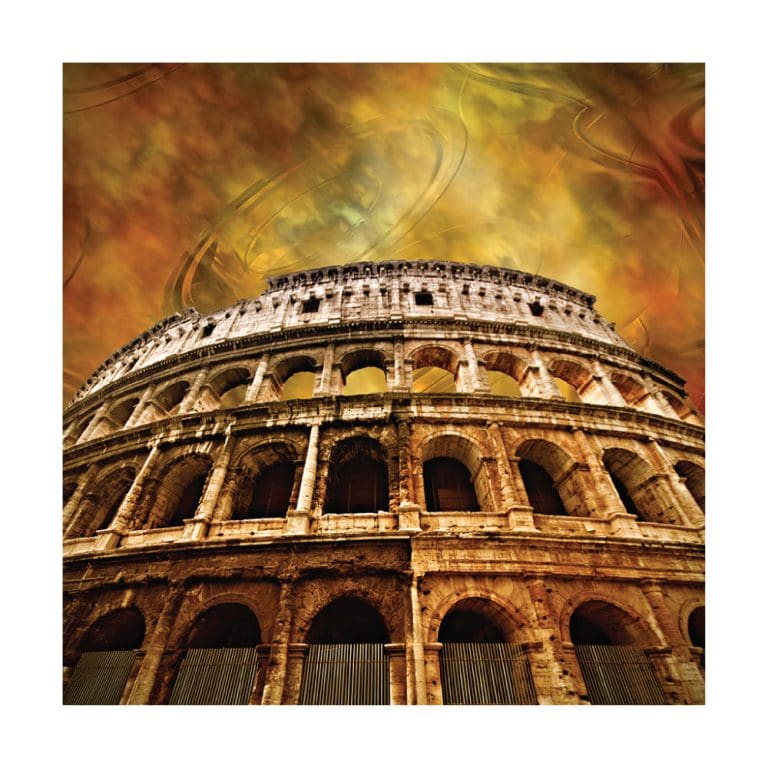 Πίνακας Ζωγραφικης Colosseum On Antique Background - Decotek 180624-124781