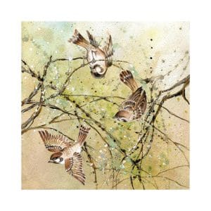 Πίνακας Ζωγραφικής Three Sparrows - Decotek 180641-125093