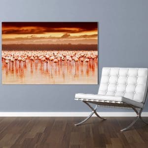 Πίνακας Ζωγραφικής African Flamingos On Sunset - Decotek 180665-0