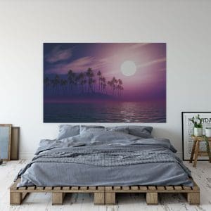 Πίνακας Ζωγραφικής Fantasy Palm Sunset - Decotek 180697-0