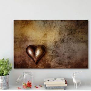 Πίνακας Ζωγραφικής Grunge Heart - Decotek 180701-0