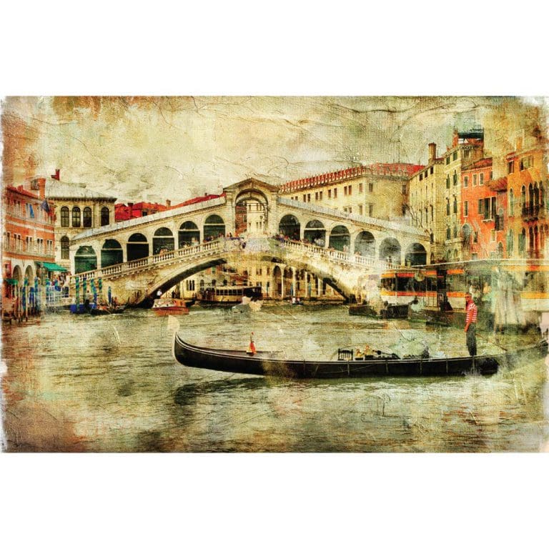 Πίνακας Ζωγραφικής Grunge Venice Canals - Decotek 180703-124953