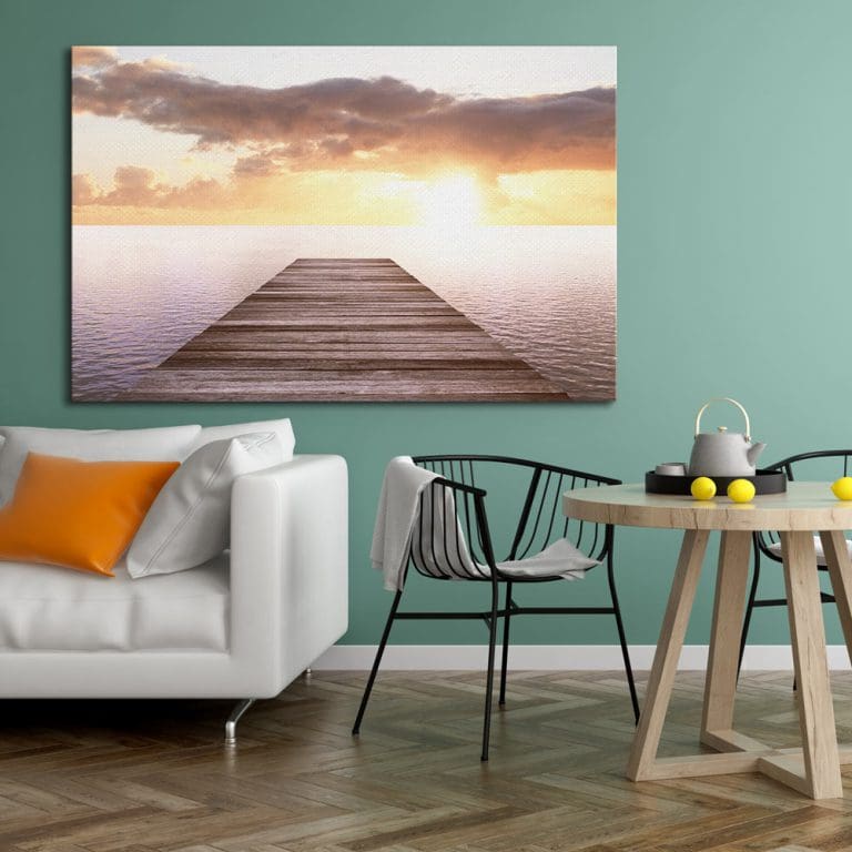 Πίνακας Ζωγραφικής Pier On Sunset – Decotek 180721-0