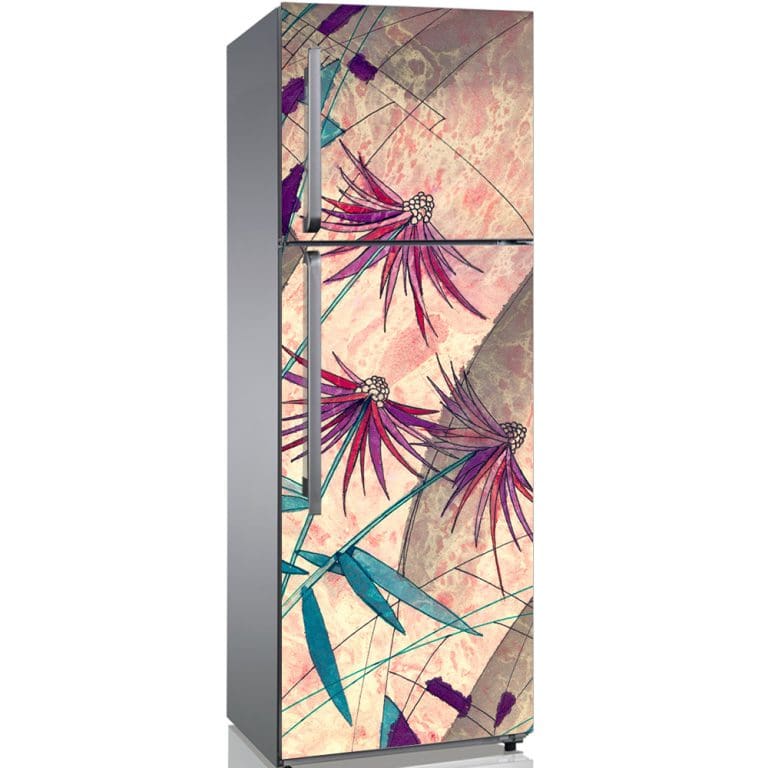 Αυτοκόλλητο Ψυγείου Μοντέρνο Λουλούδι - Decotek 19128-0
