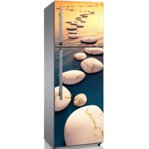 Αυτοκόλλητο Ψυγείου Πέτρες στο Ηλιοβασίλεμα - Decotek 19162-0