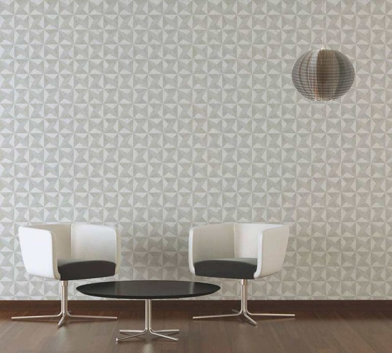 3D Ταπετσαρία Τοίχου Γεωμετρικά Σχήματα – Living Walls, Titanium 2 – Decotek 360013-128510