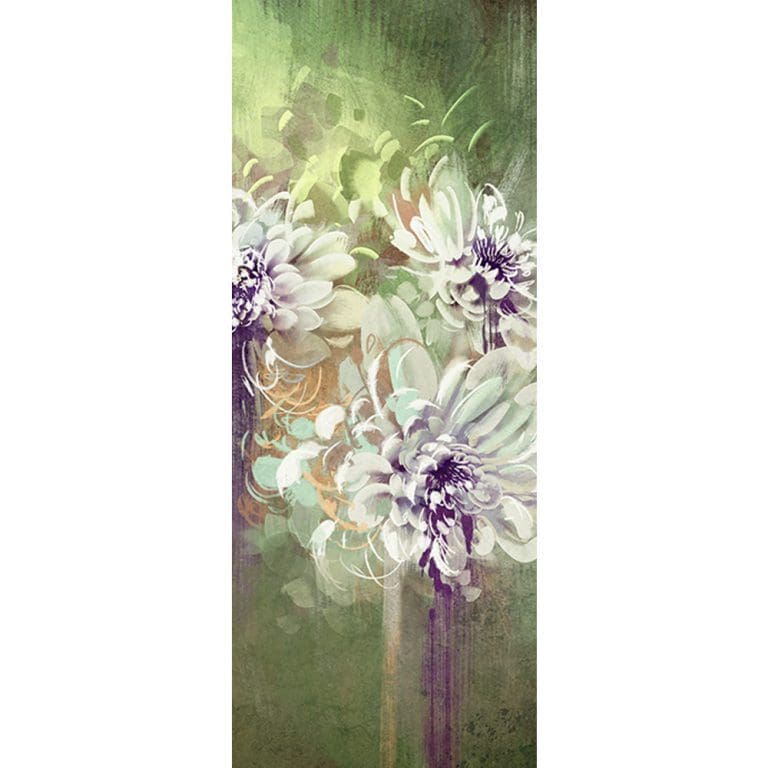 Αυτοκόλλητο Πόρτας Αφηρημένα Λουλούδια - Decotek 20177-133262