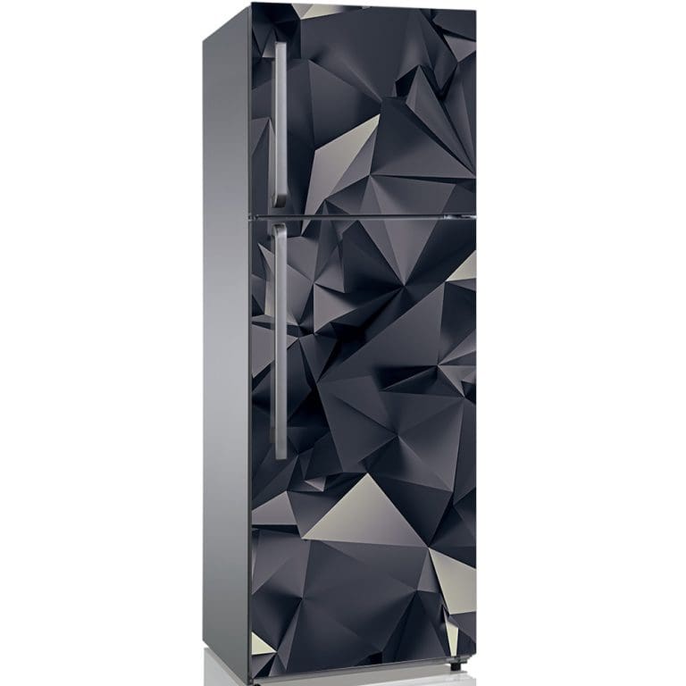 Αυτοκόλλητο Ψυγείου 3D Μαύρα Τρίγωνα - Decotek 19166-0
