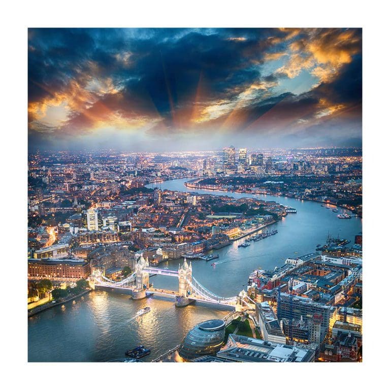 Πίνακας Ζωγραφικής Dramatic London Sunset - Decotek 180873-131830