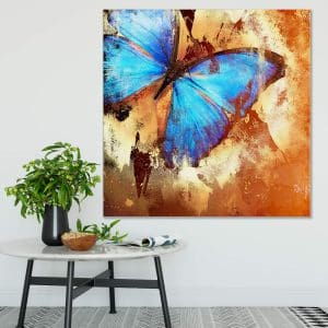 Πίνακας Ζωγραφικής Grunge Butterfly - Decotek 180915-0