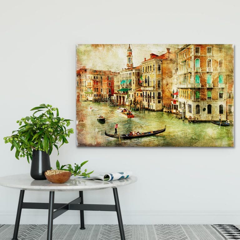 Πίνακας Ζωγραφικής Grunge Venice Canals - Decotek 180928-0