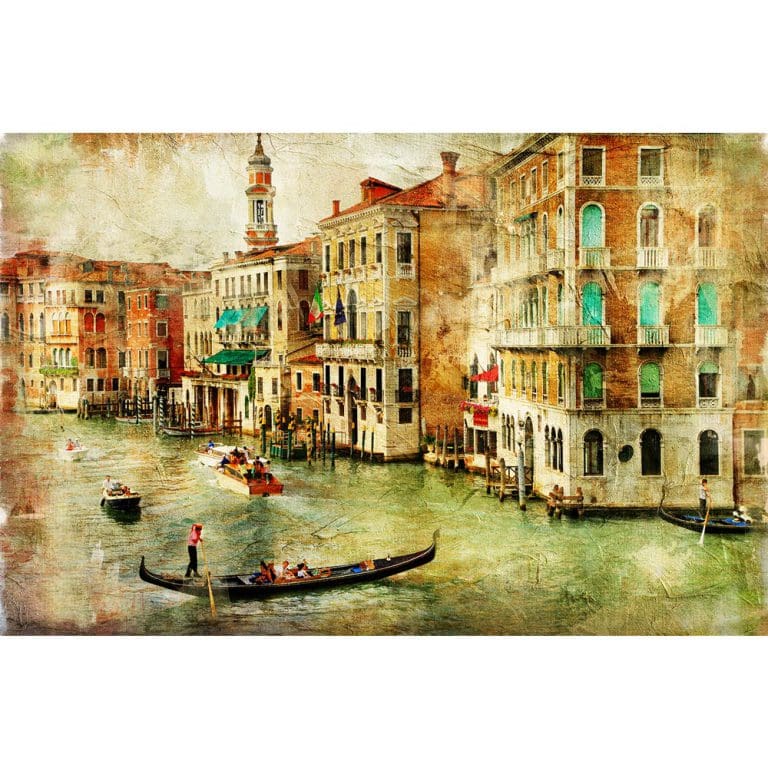 Πίνακας Ζωγραφικής Grunge Venice Canals - Decotek 180928-132042