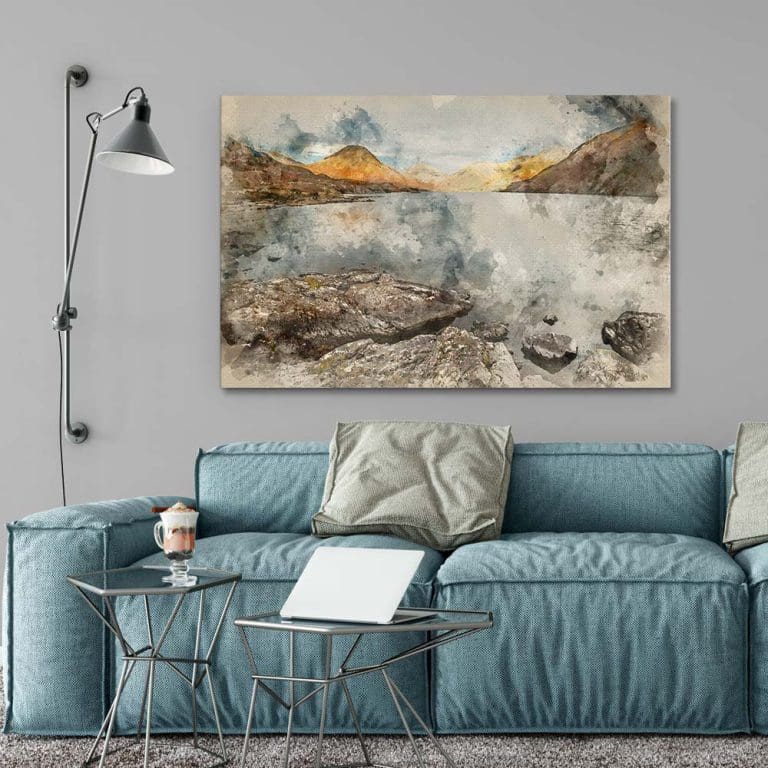 Πίνακας Ζωγραφικής Ελαιογραφία με Λίμνη - Decotek 180997-0