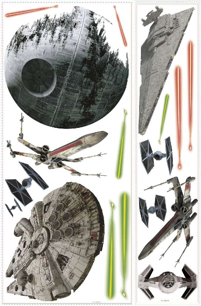 Παιδικό Αυτοκόλλητο Star Wars Spaceships - Decotek 0719RMK3076GM-142602