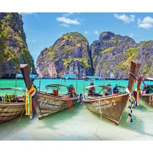Πίνακας Ζωγραφικής Βάρκες σε Παραλία της Ταϊλάνδης - Decotek 190844-141565