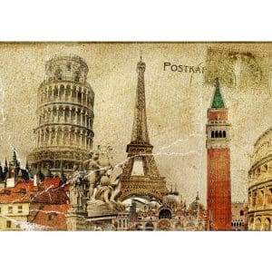 Πίνακας Ζωγραφικής Καρτ Ποστάλ από την Ευρώπη - Decotek 190934-142190