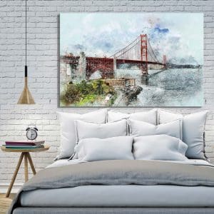 Πίνακας Ζωγραφικής Γέφυρα Σαν Φραντσίσκο - Decotek 191219-0